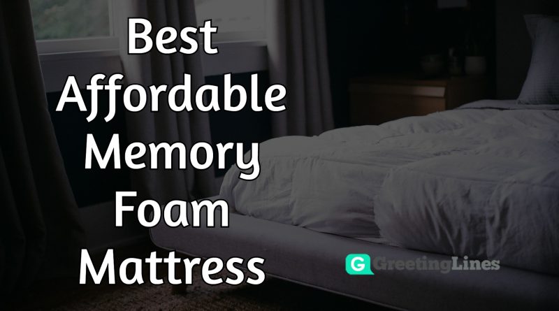 best affordable memory foam mattress reddit
